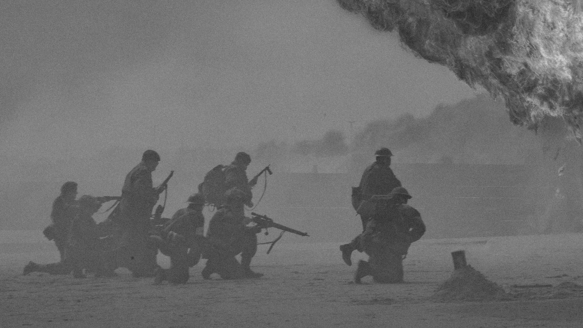 silhouette of soldiers