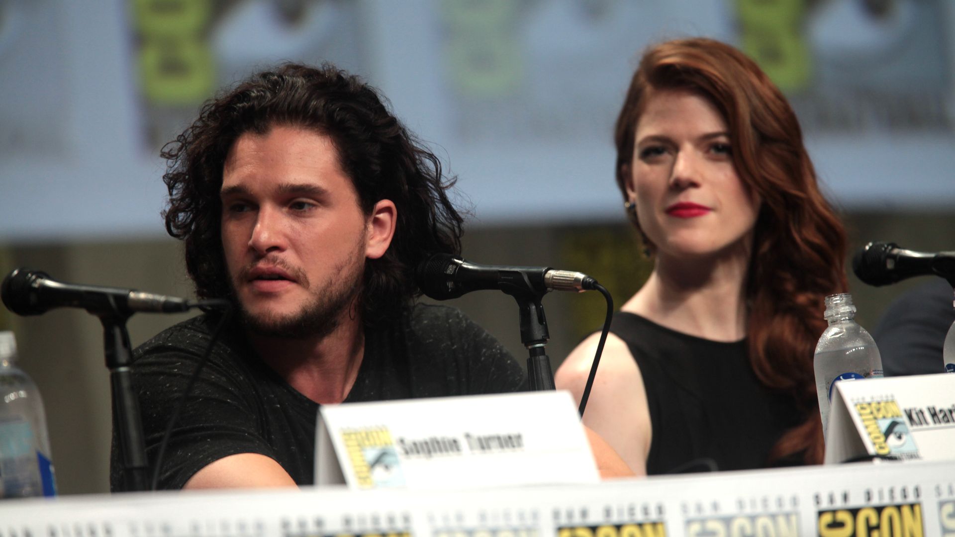 File:Kit Harington & Rose Leslie 2014 Comic Con.jpg