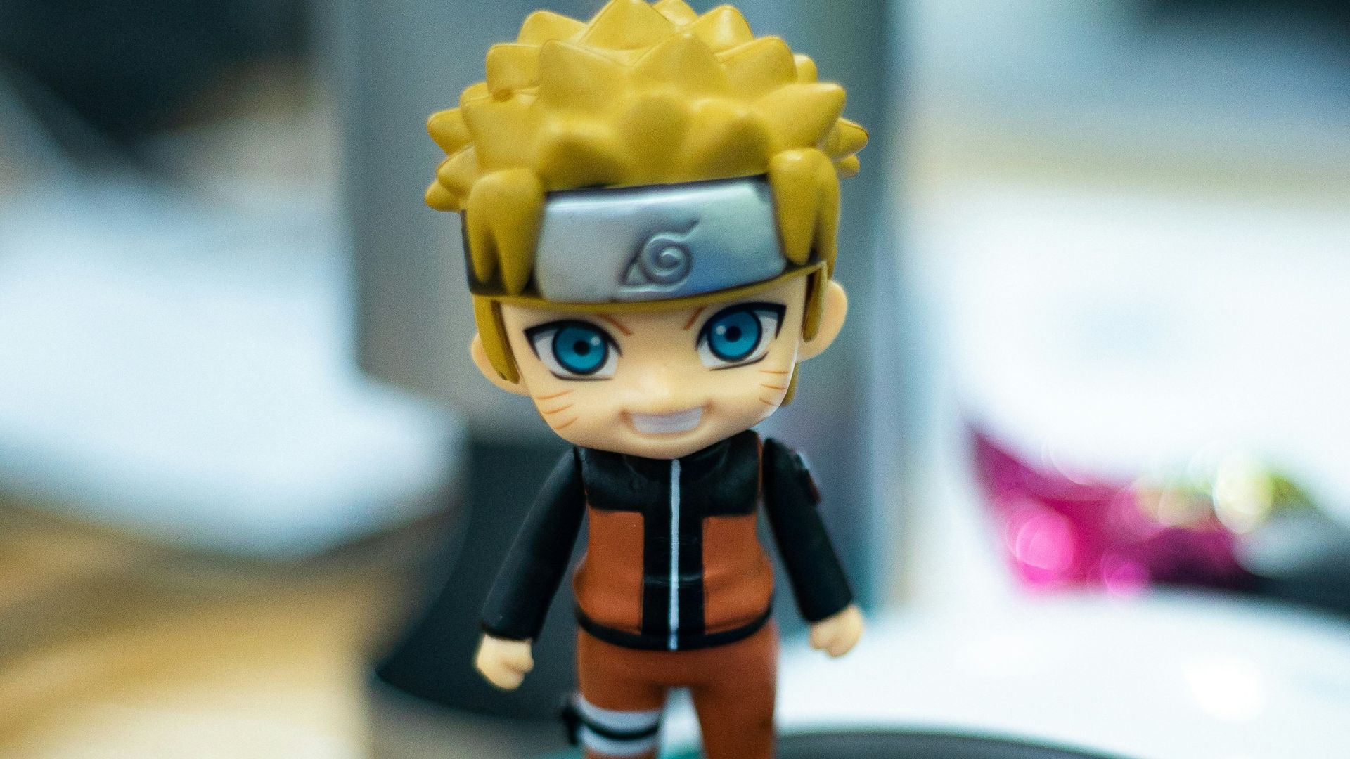 blue and yellow lego mini figure