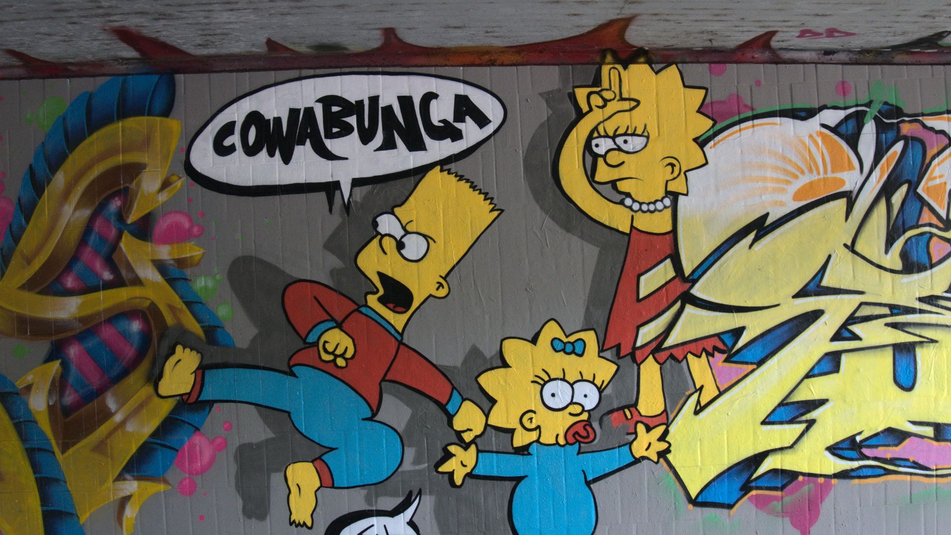 File:Simpsons Graffiti Unterführung Friedrichspark.jpg