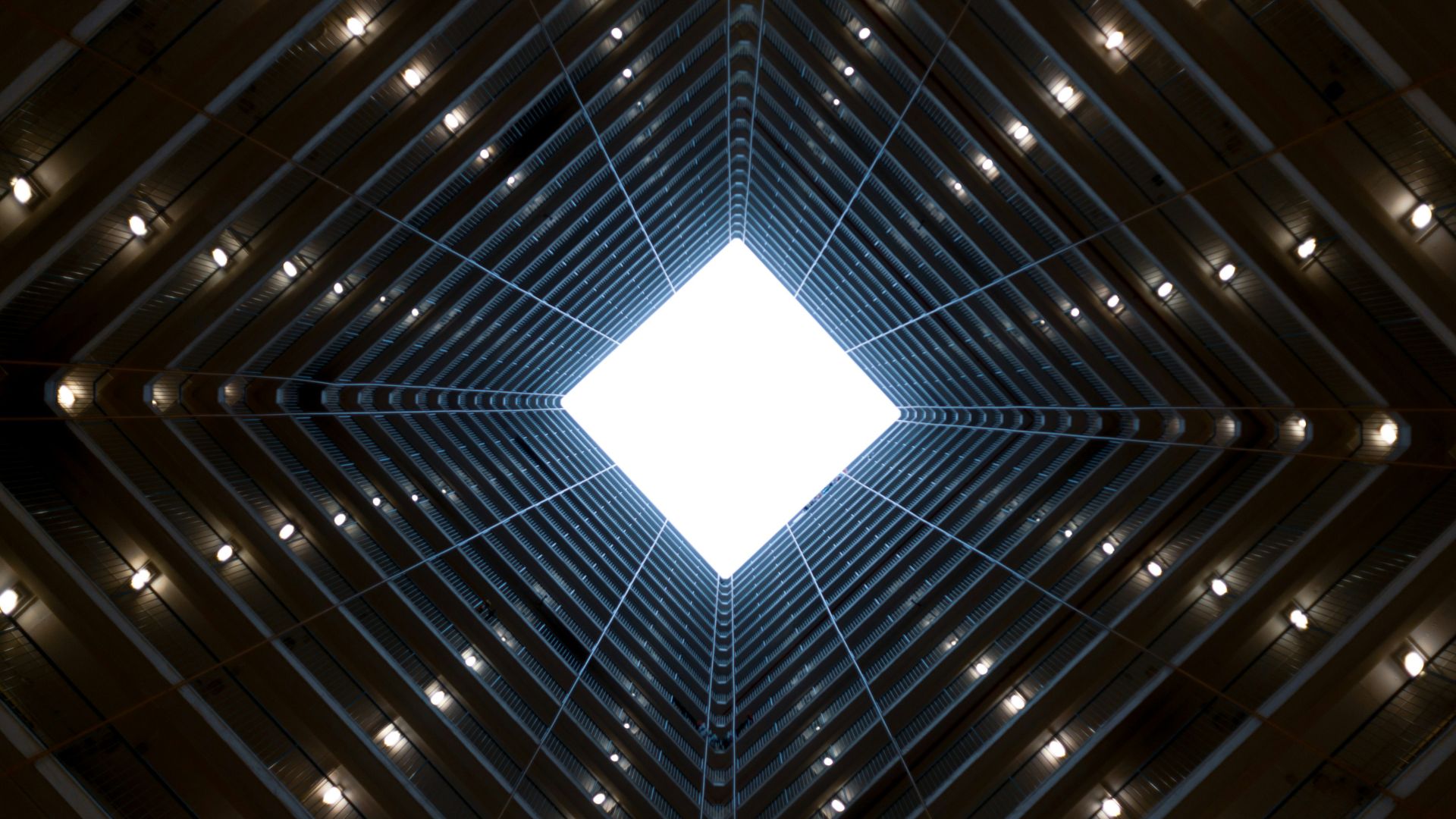 worm view photo of concrete building