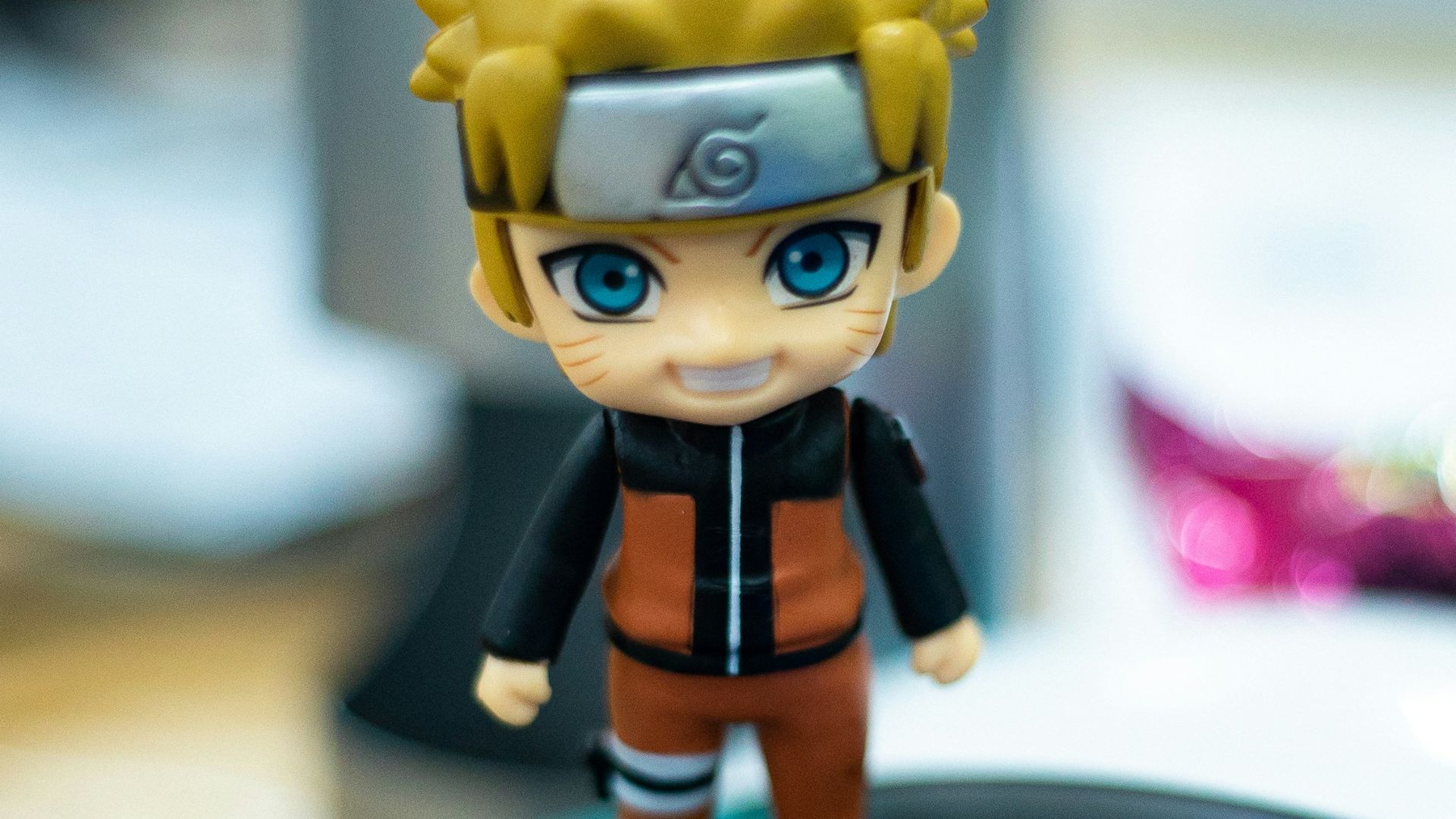 blue and yellow lego mini figure