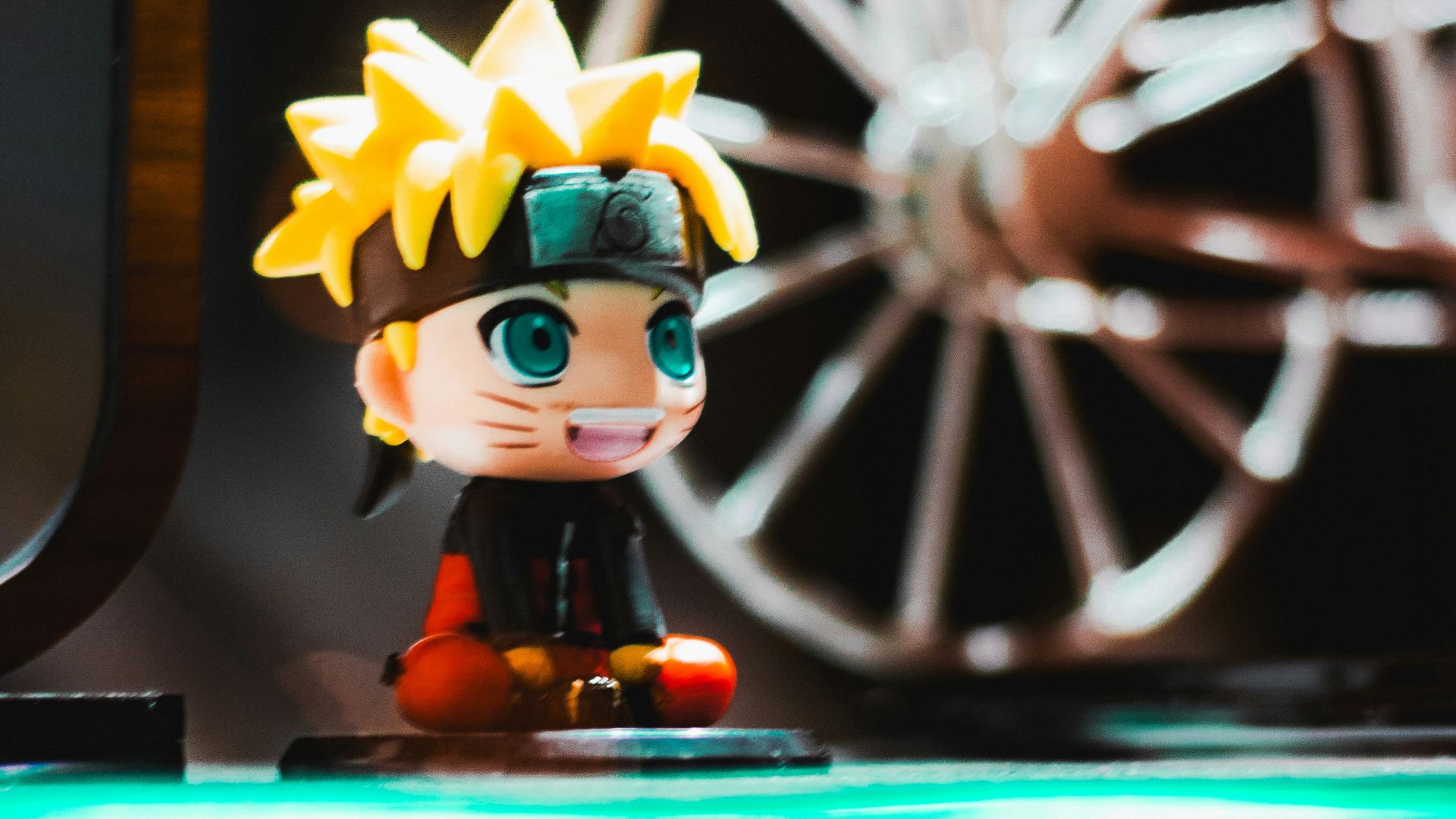 a close up of a figurine on a table