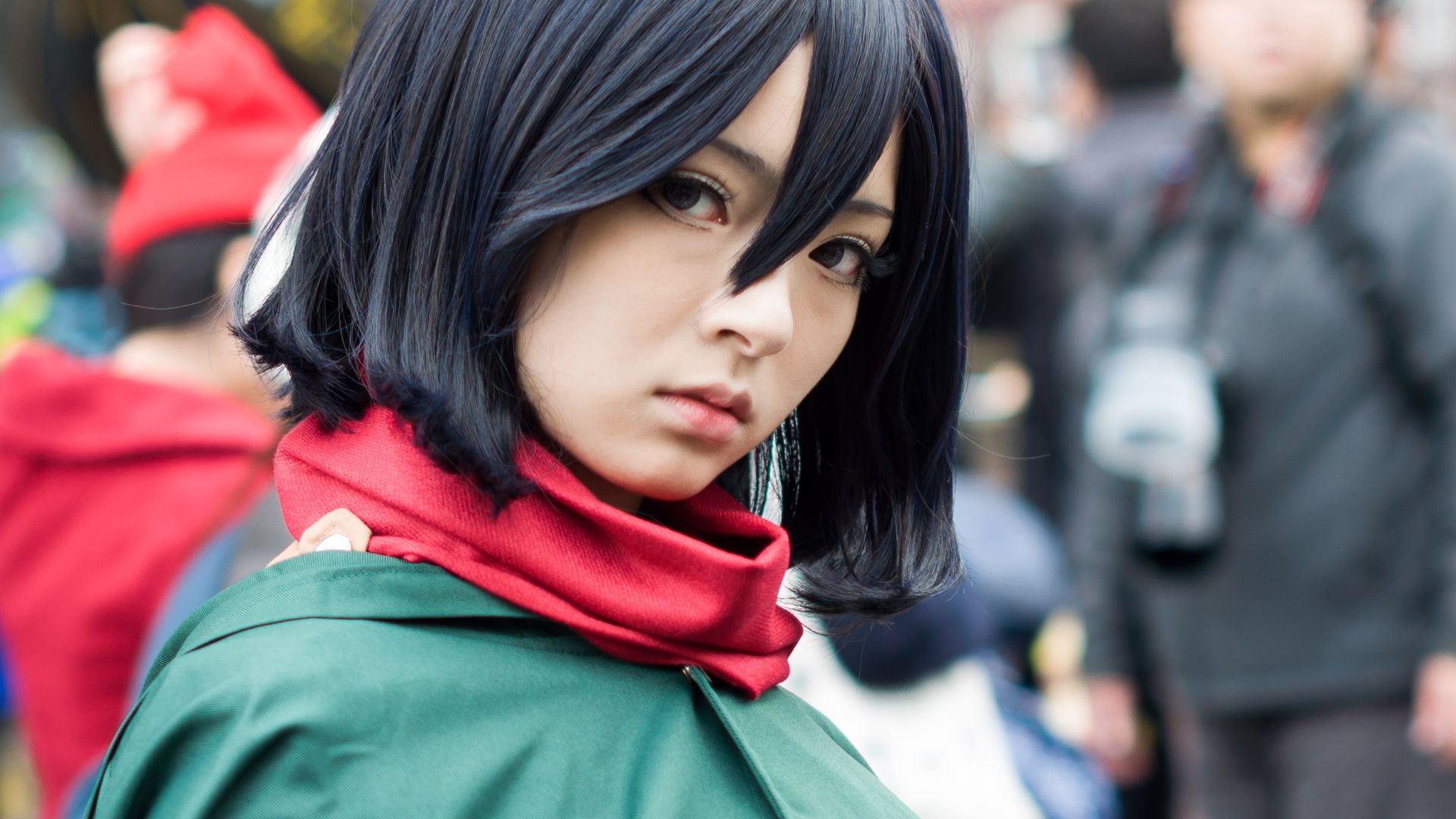 File:Cosplayer of Mikasa Ackerman, Attack on Titan at Comic World Taiwan 47 20171209a.jpg