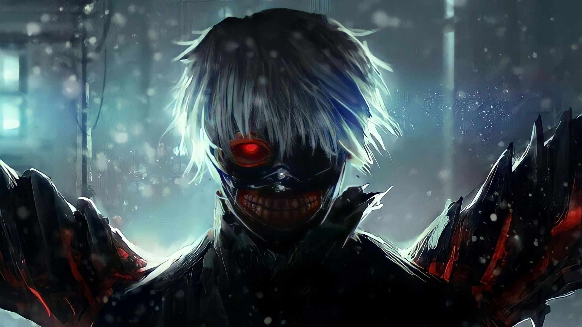 a person wearing a mask