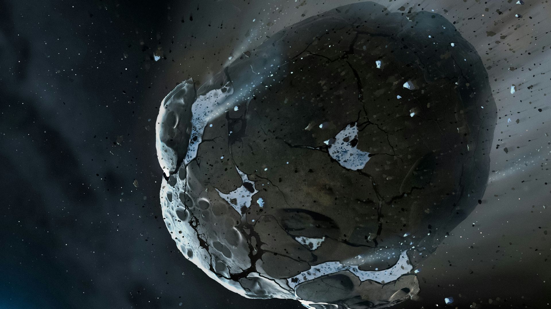 an artist's rendering of a planet in space