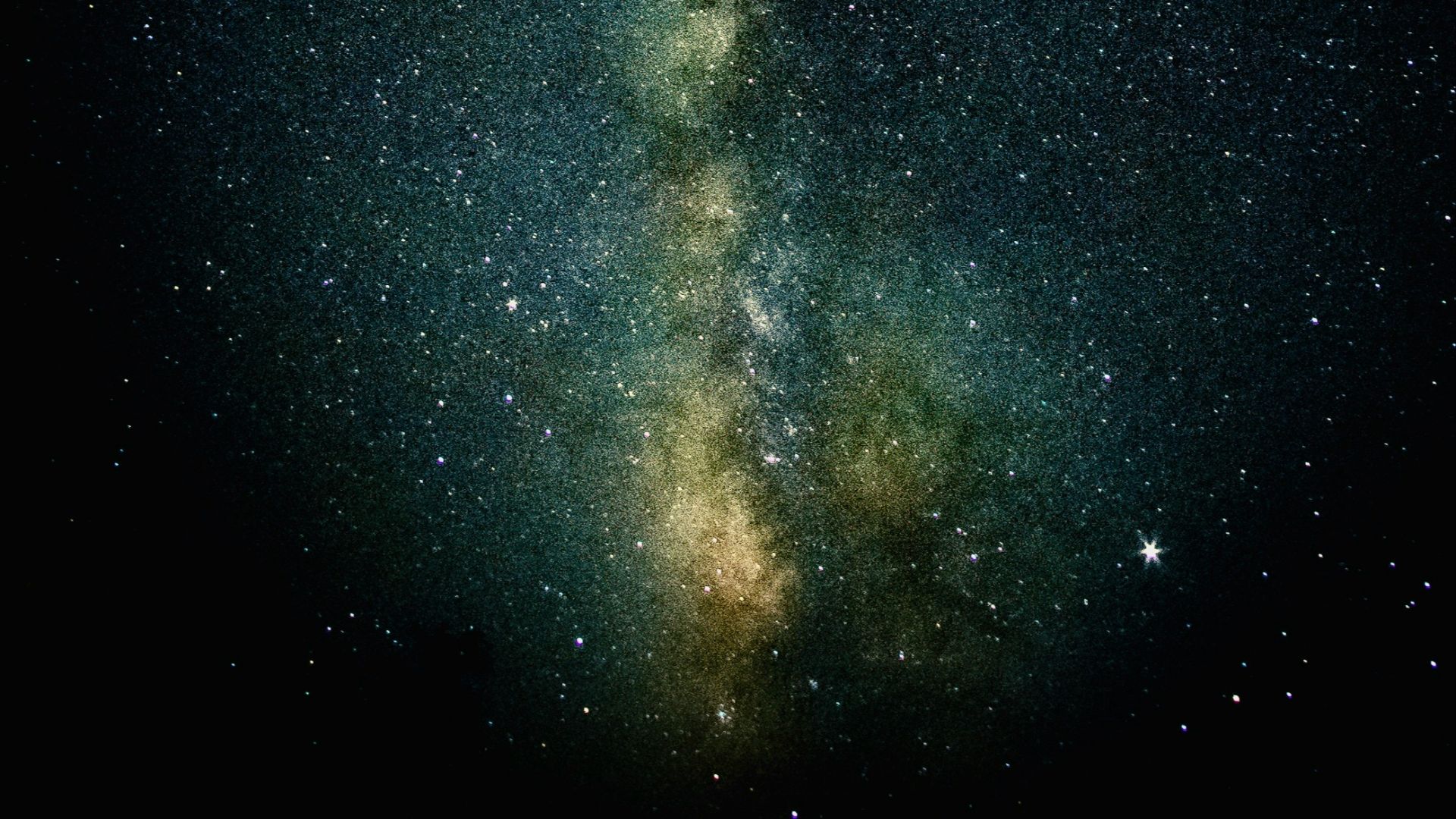 the night sky with stars and the milky