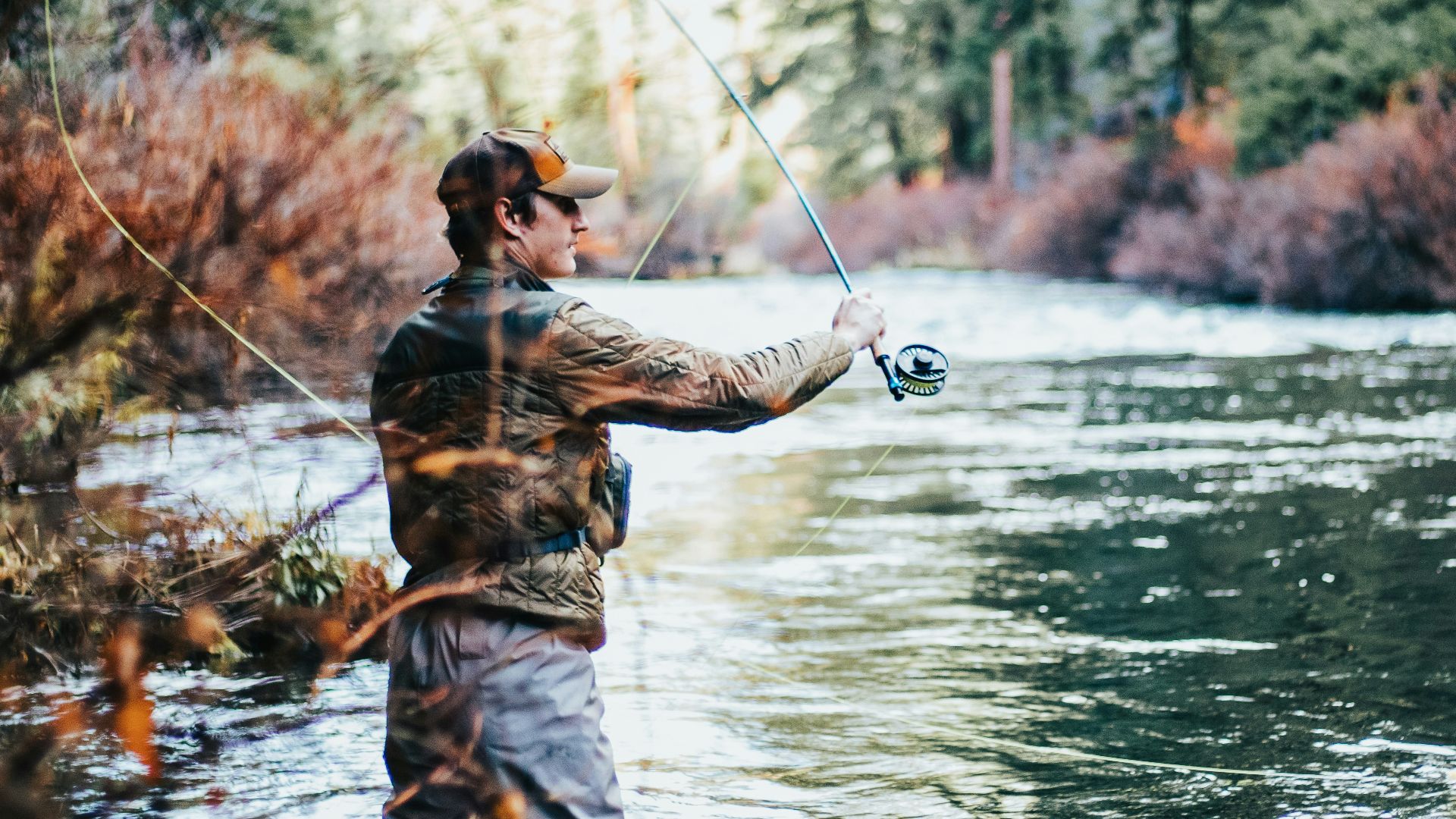 man fishing during daytime