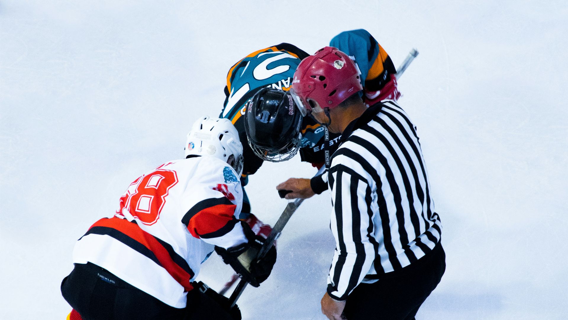 person playing hockey