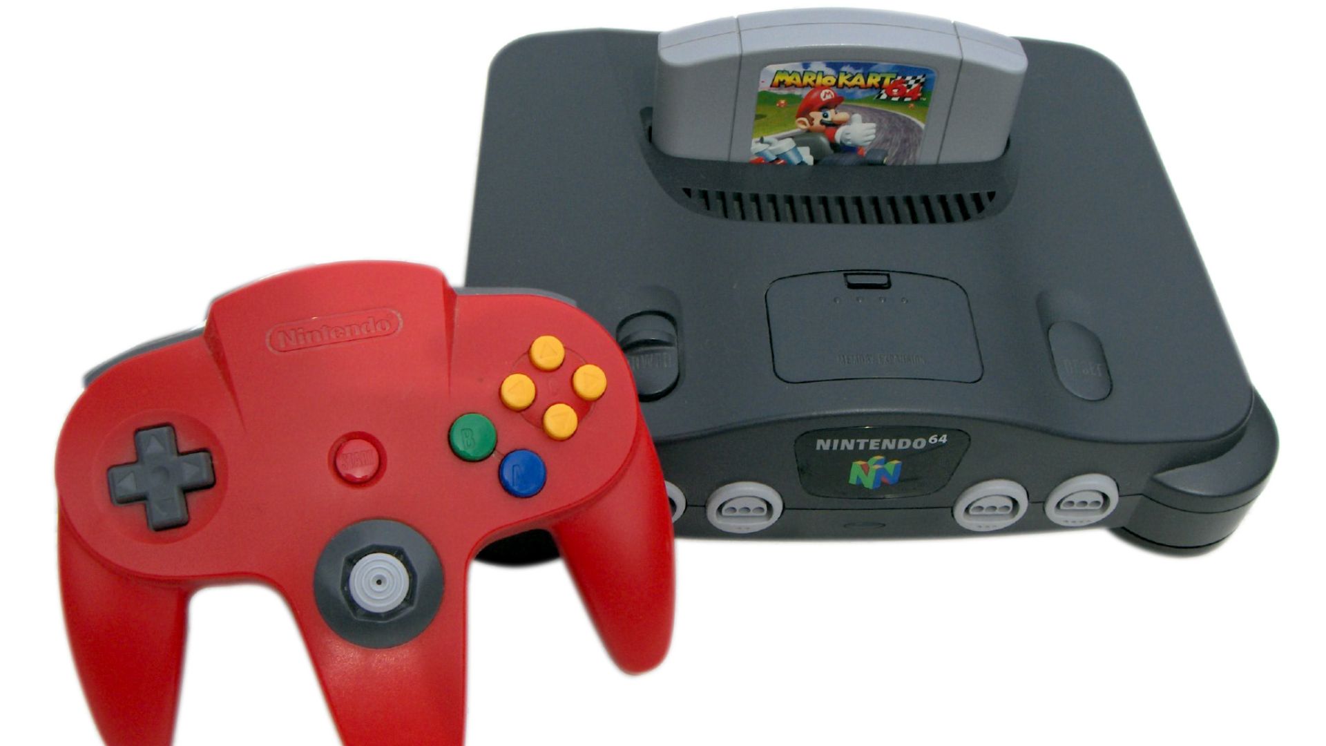 File:Nintendo 64 with Mario Kart 64 cartridge 20040725.jpg