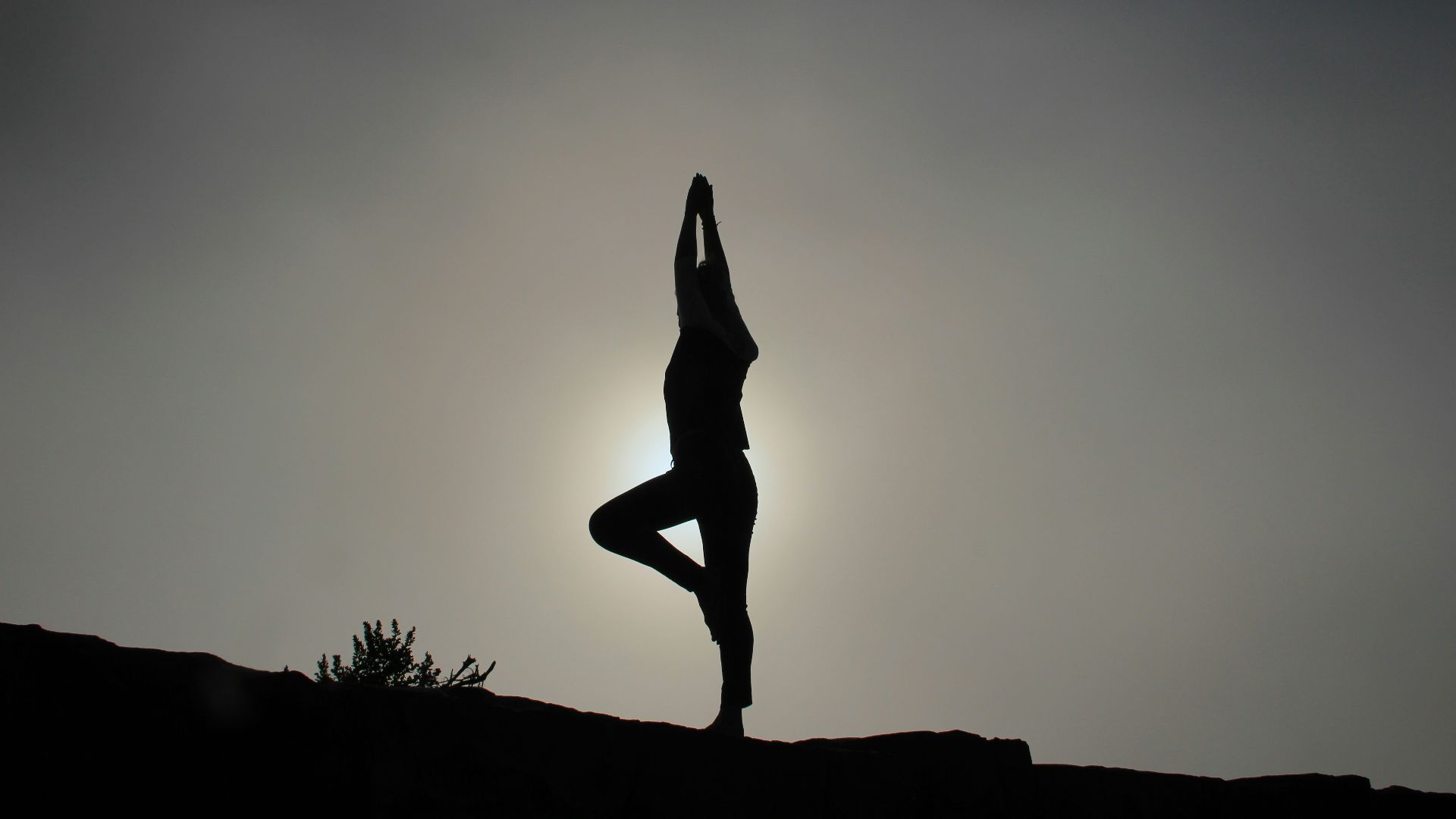 person doing yoga exercises