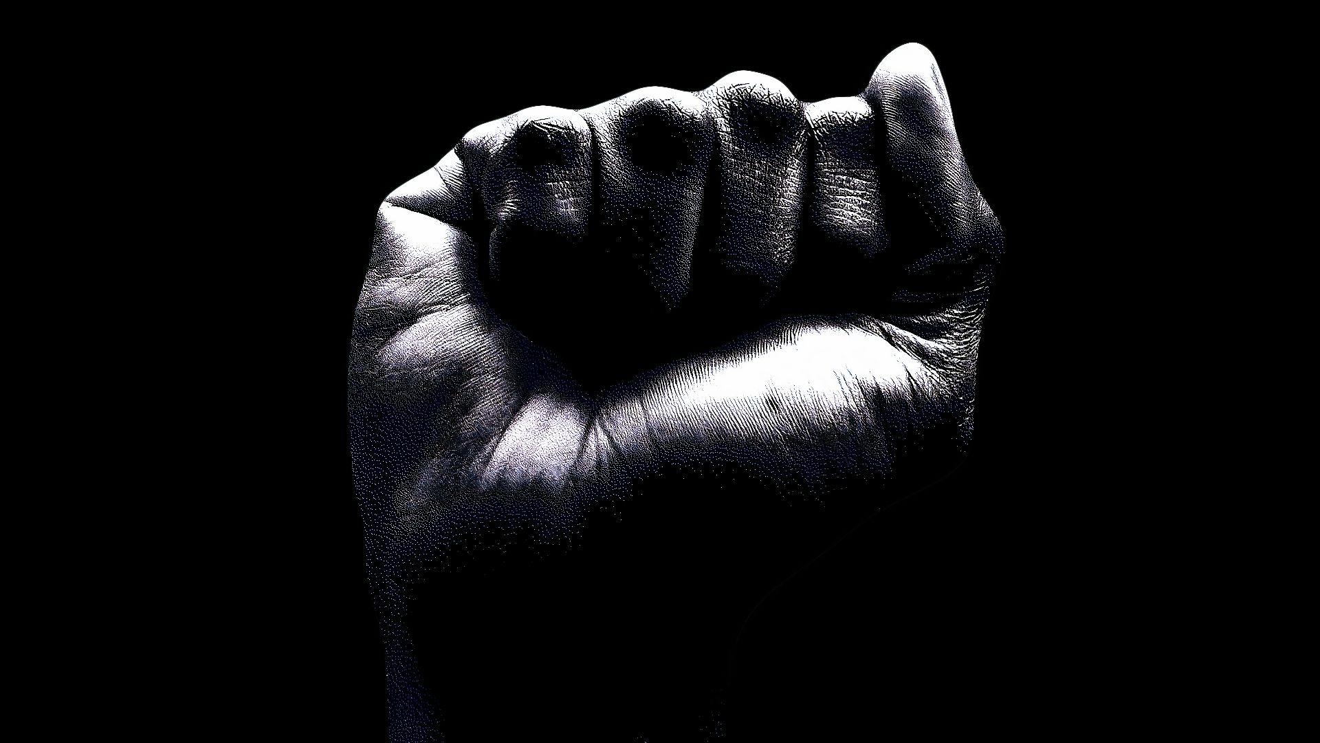 Raised fist