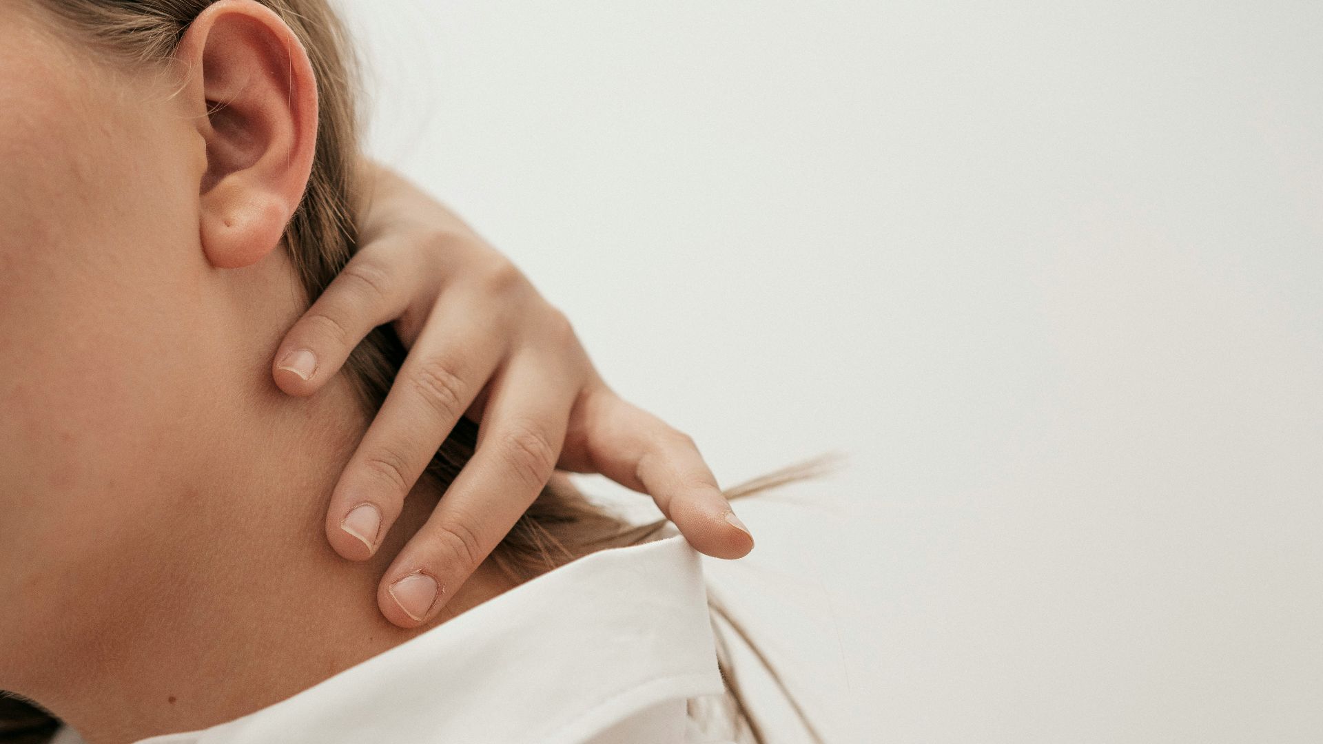 woman in white dress shirt