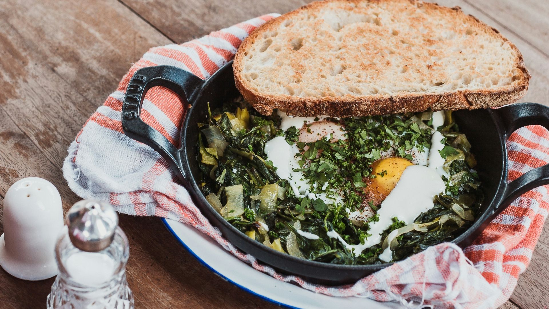 cooked egg dish on pan