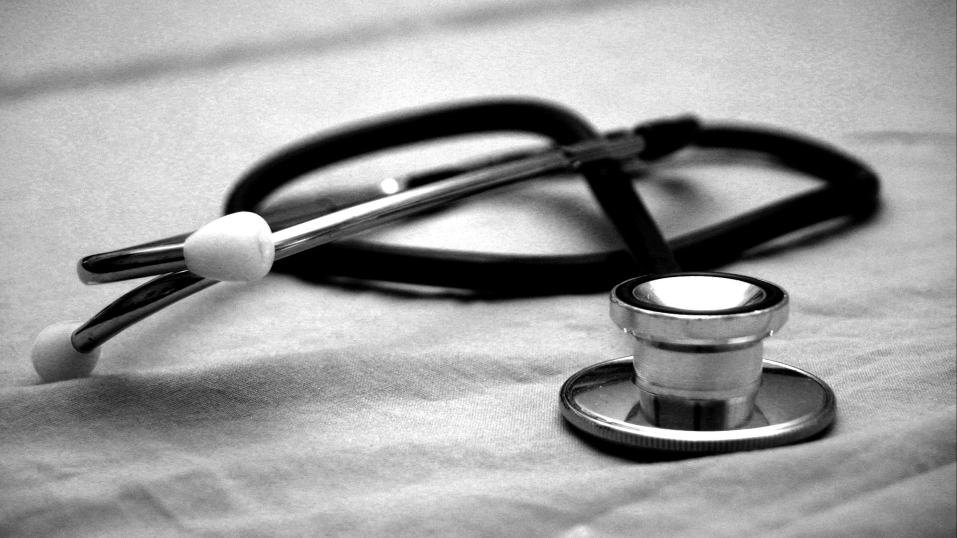 black and gray stethoscope