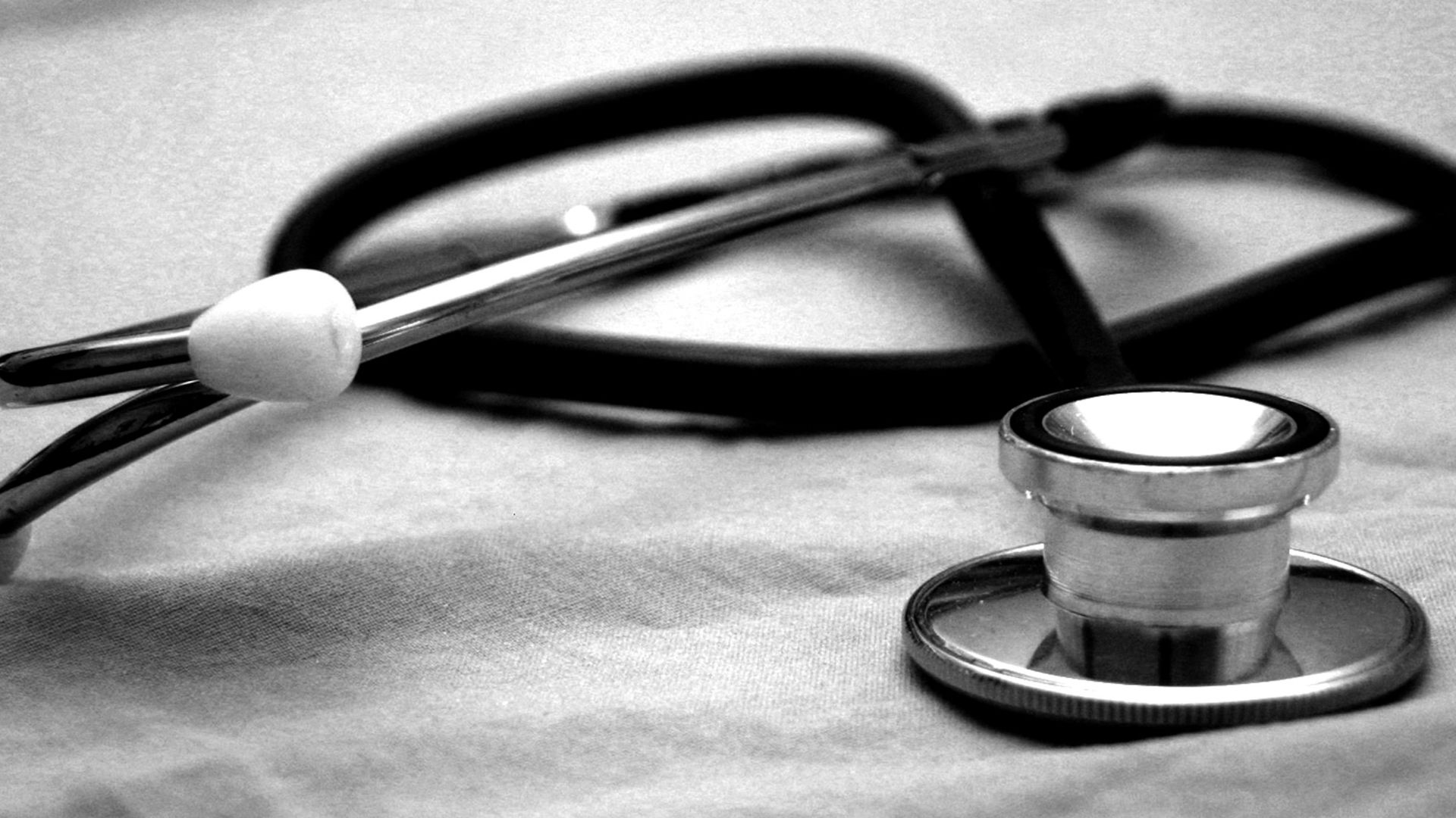 black and gray stethoscope