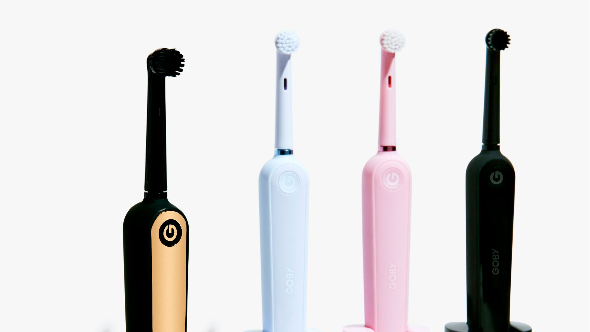 four electric toothbrushes