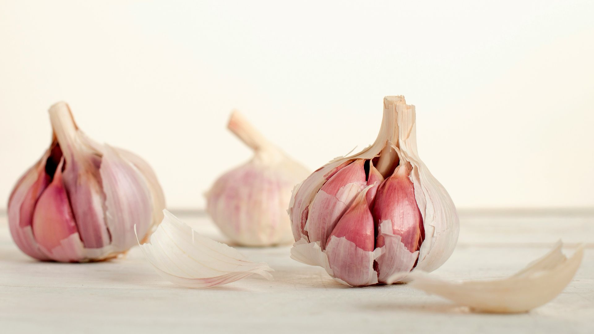 three garlic cloves