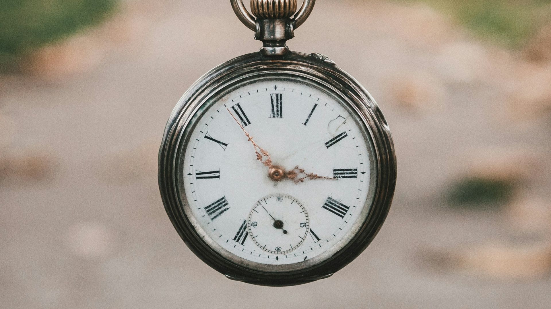 pocket watch at 3:55