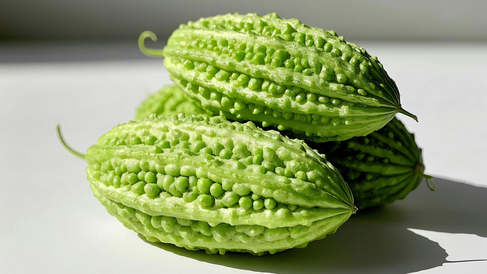A couple of cucumbers sitting on top of a table