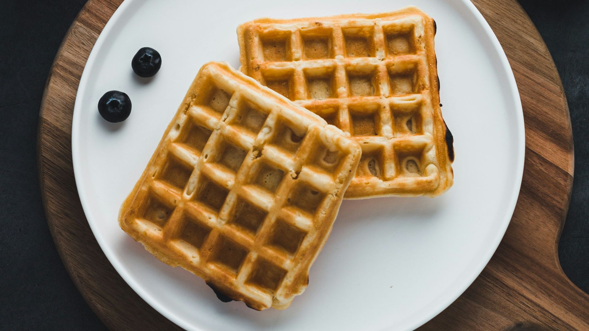 waffles on plate