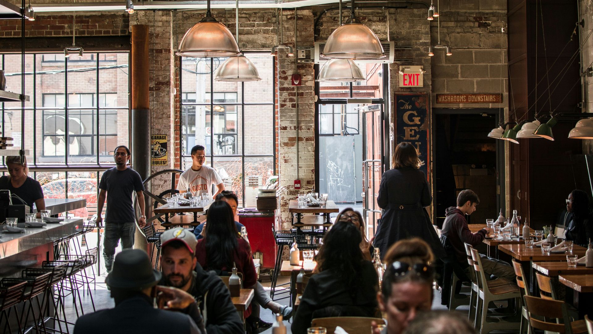 people at restaurant