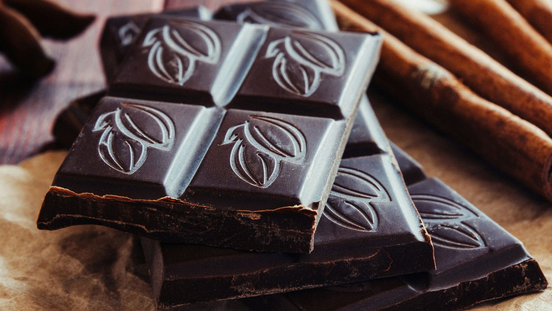 a pile of chocolate sitting on top of a piece of paper