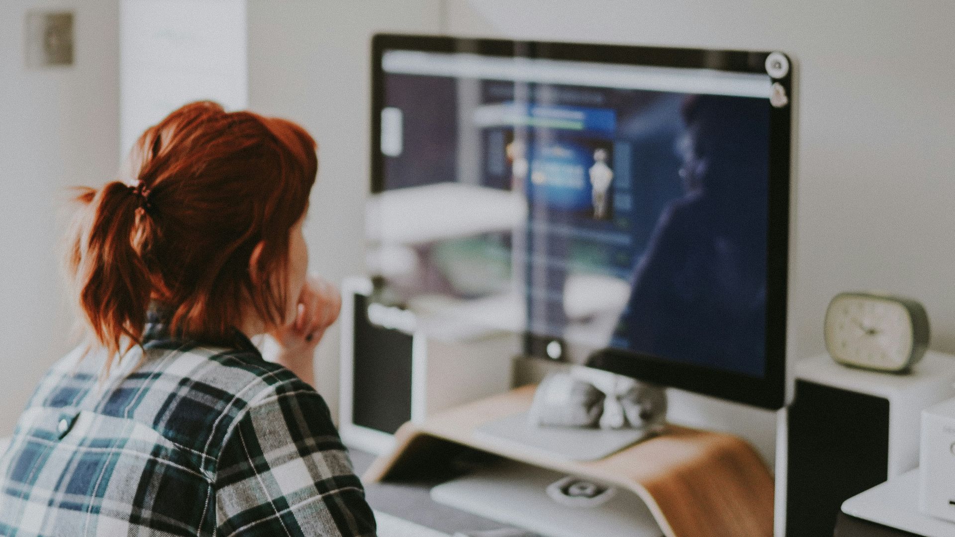 woman browsing on the internet