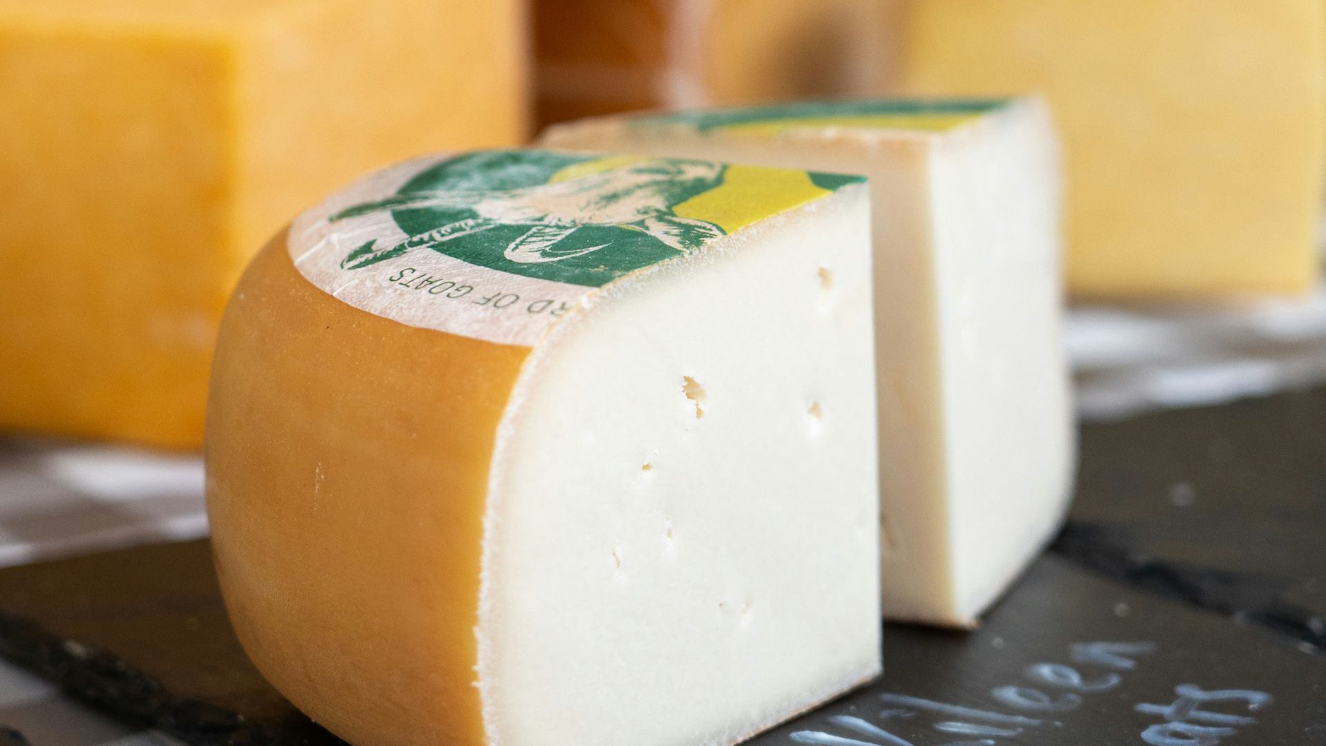 a close-up of some cheese