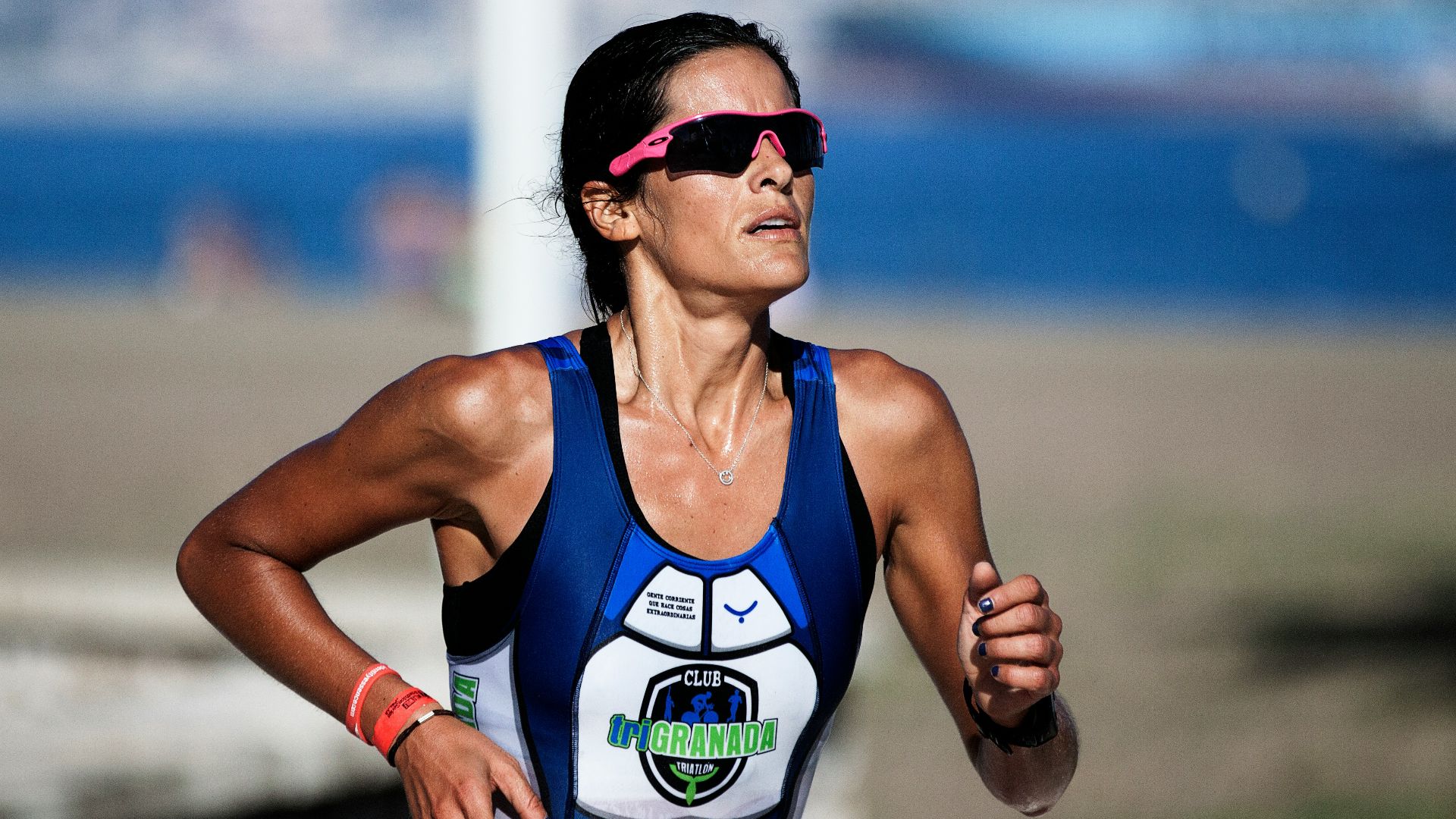 selective focus photography of woman running
