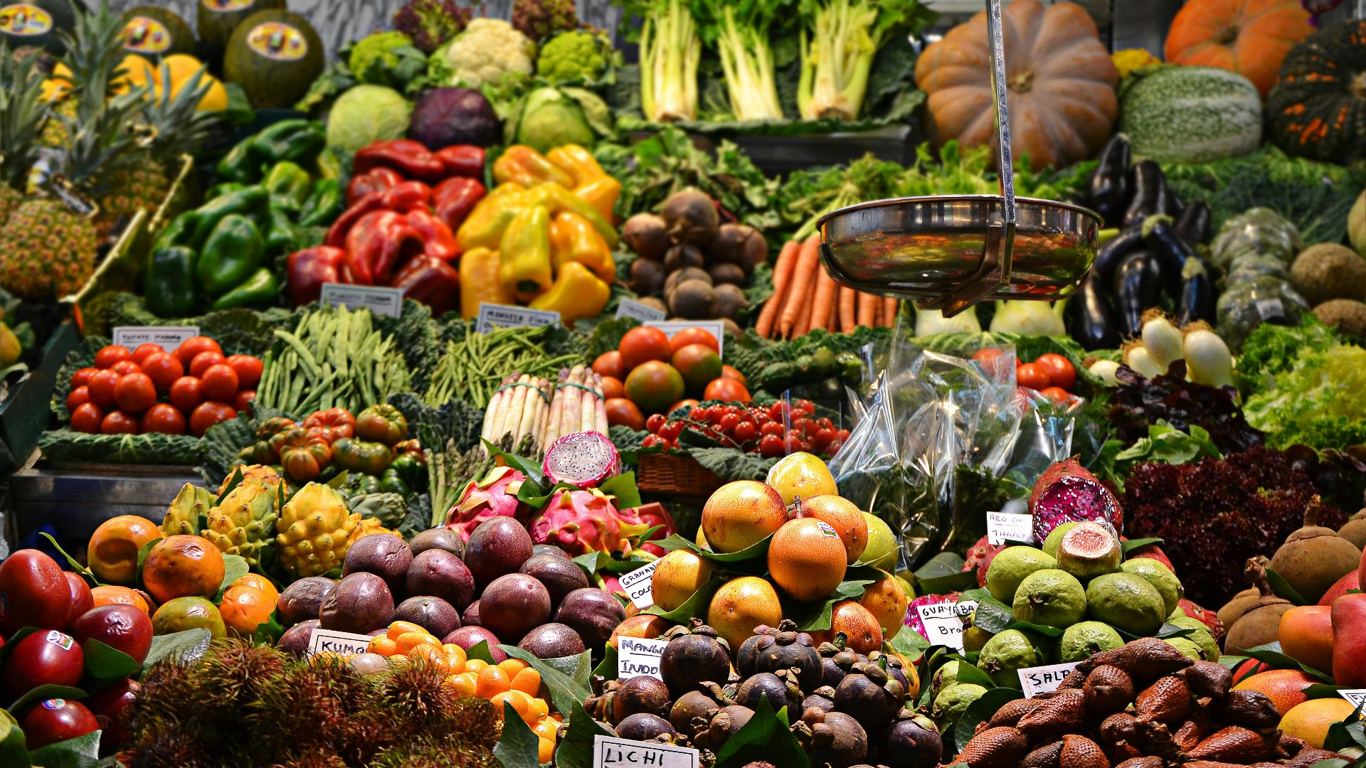 assorted fruits at the market