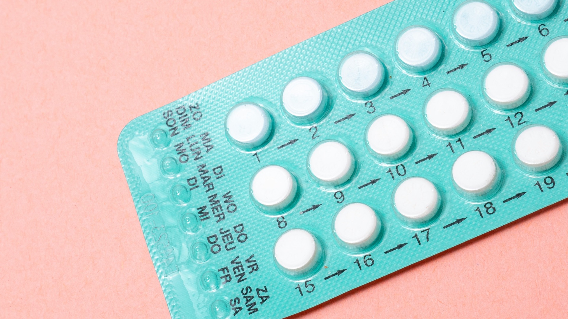 blue and white labeled blister pack