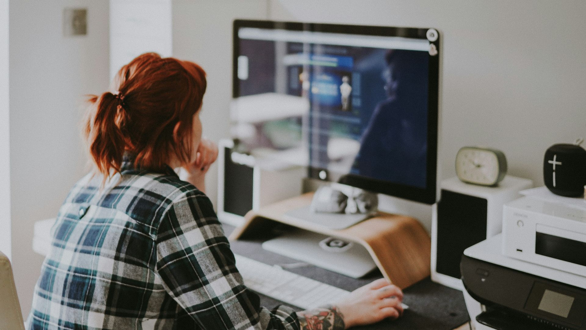 woman browsing on the internet