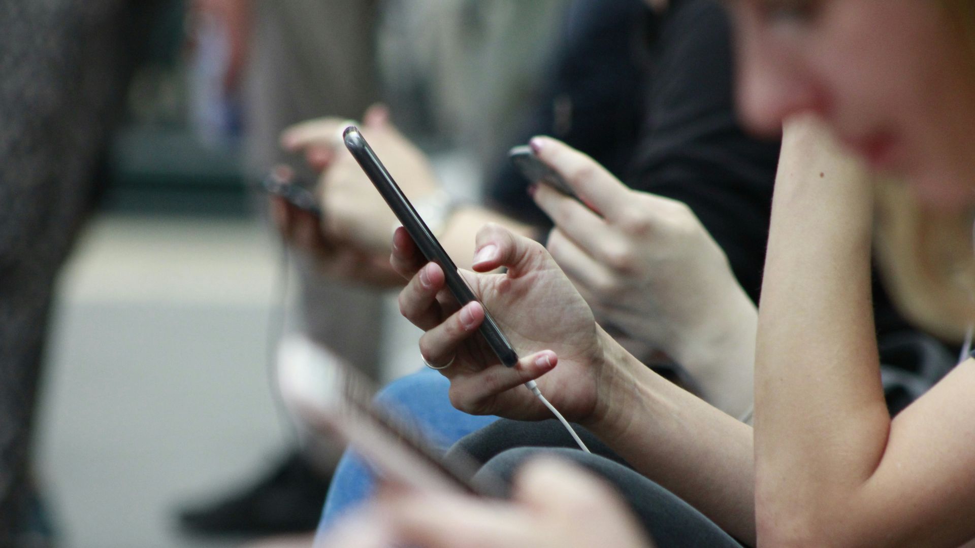 person holding black phone