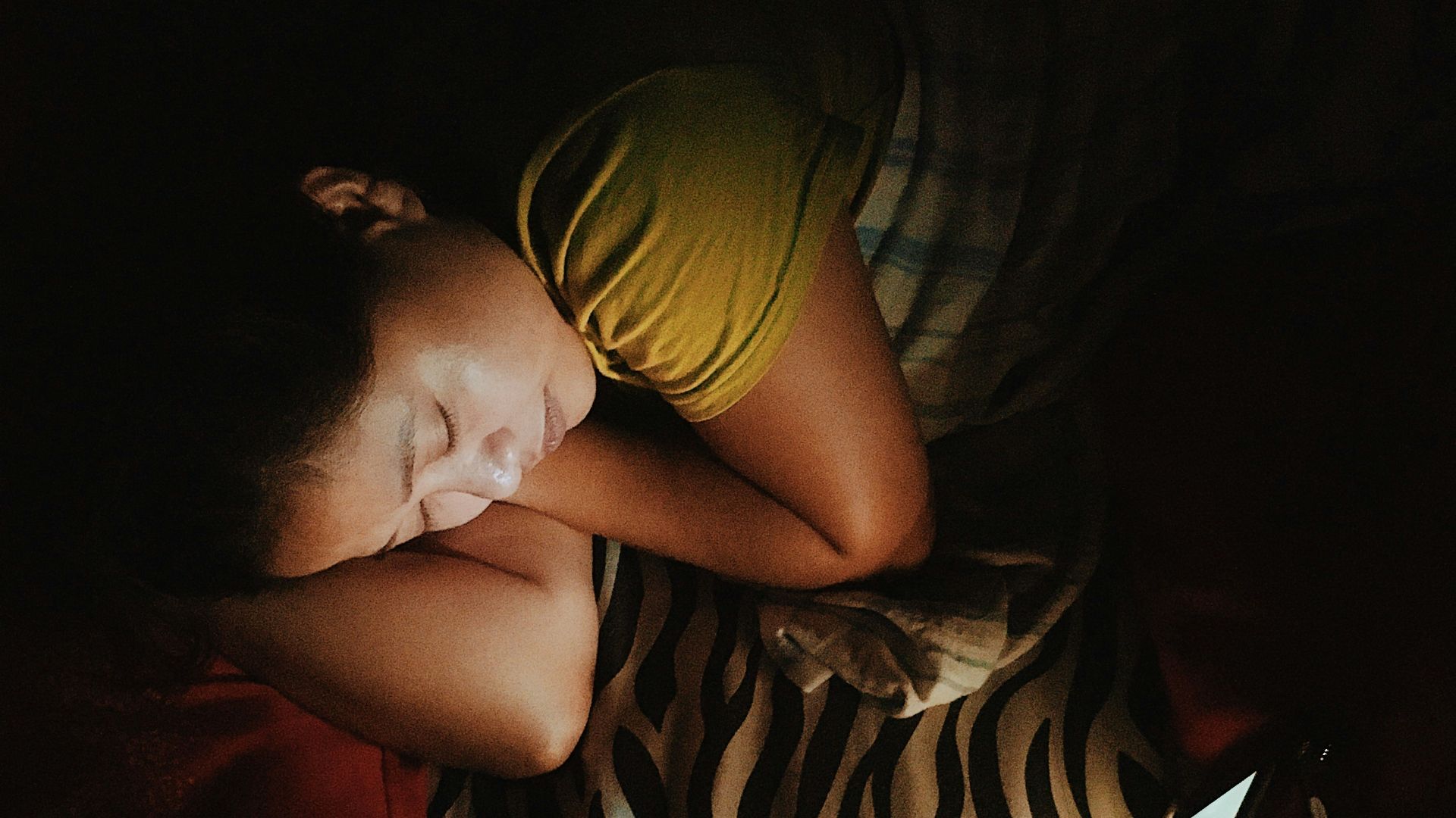 woman sleeping on the bed photography