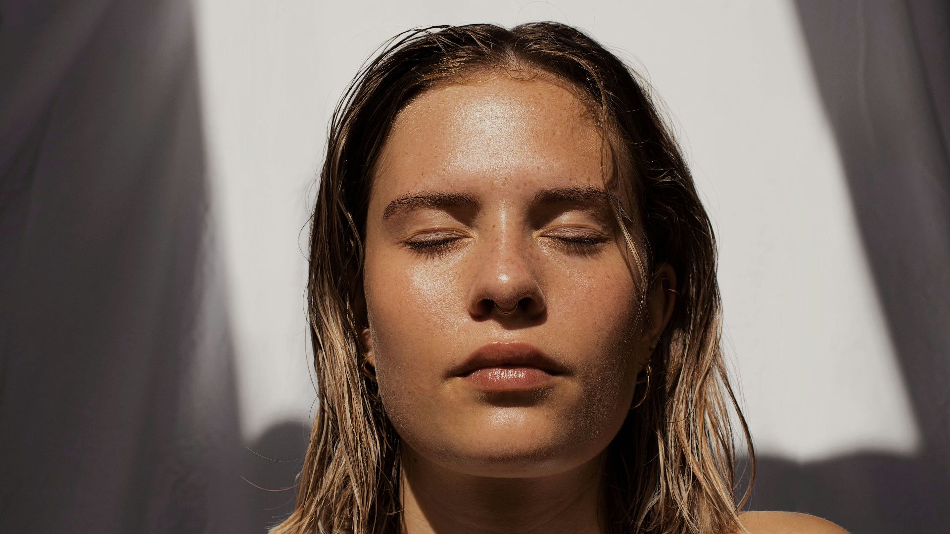 woman in white tank top