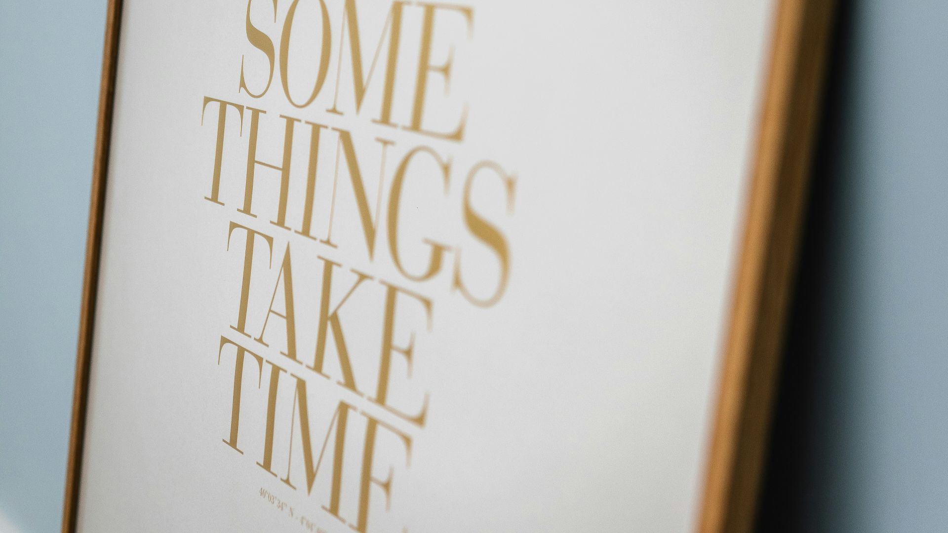 brown wooden framed white and black happy birthday greeting card