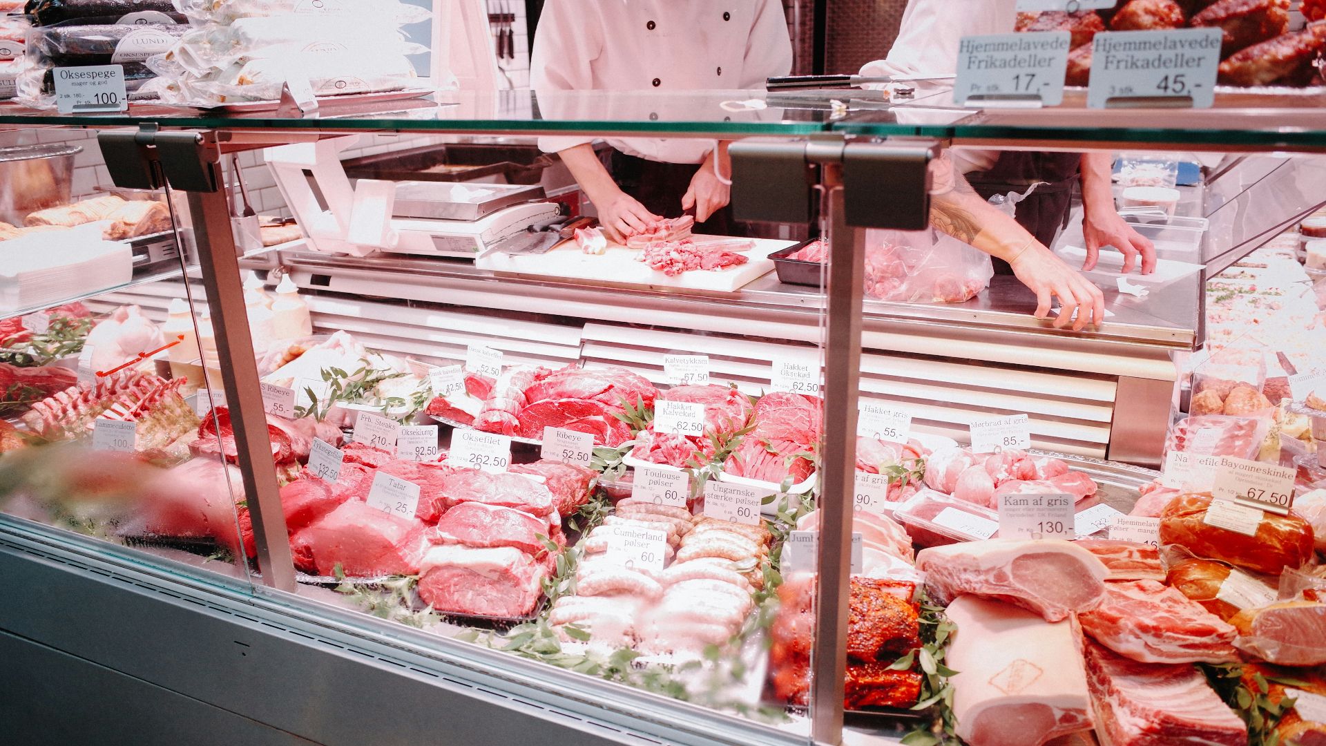 raw meat on stainless steel tray