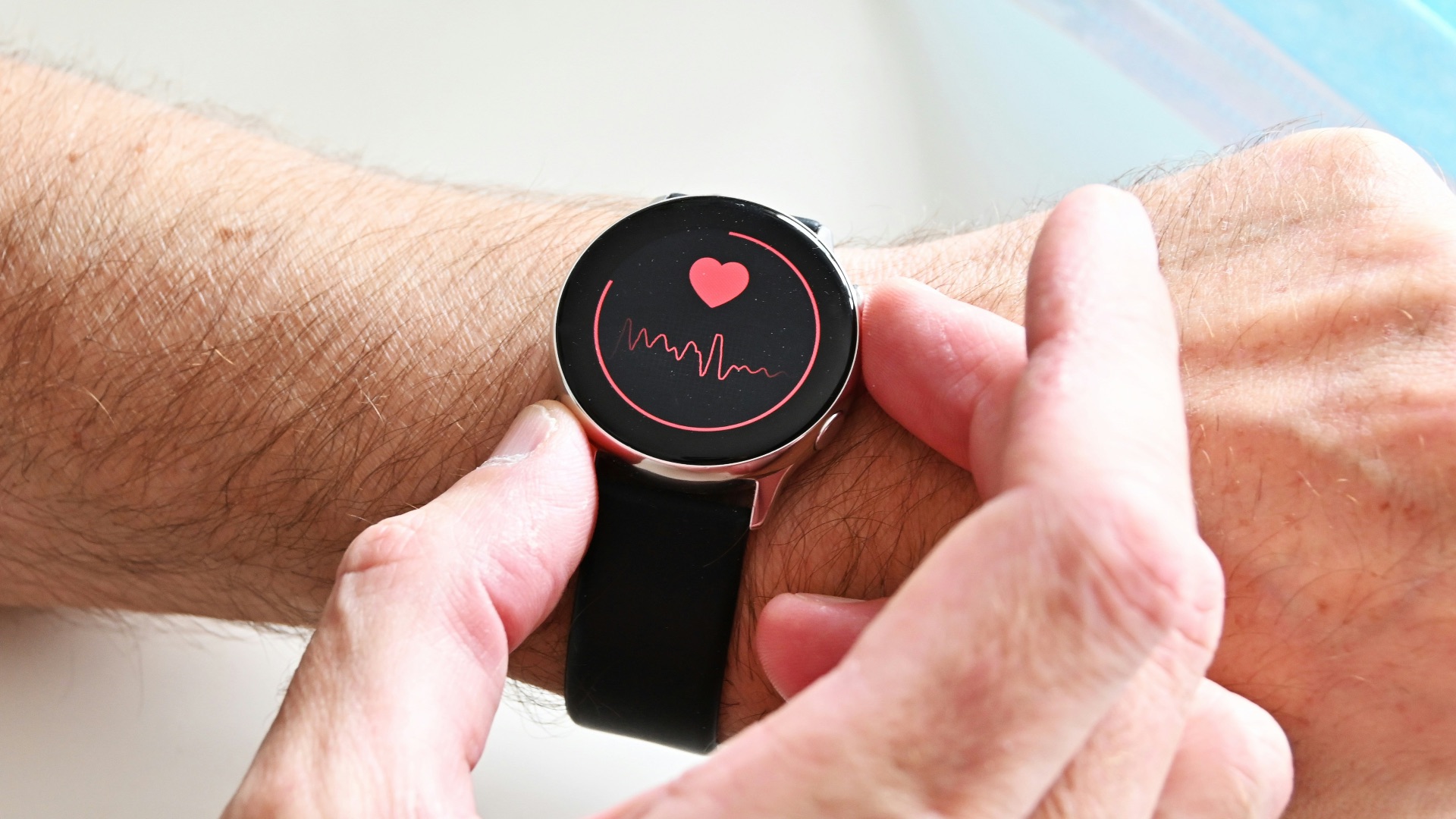 a person holding a stopwatch