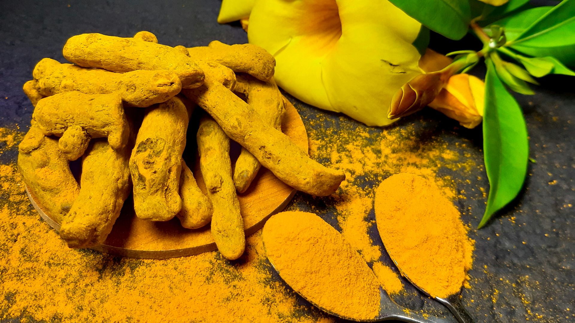 yellow flower on gray surface