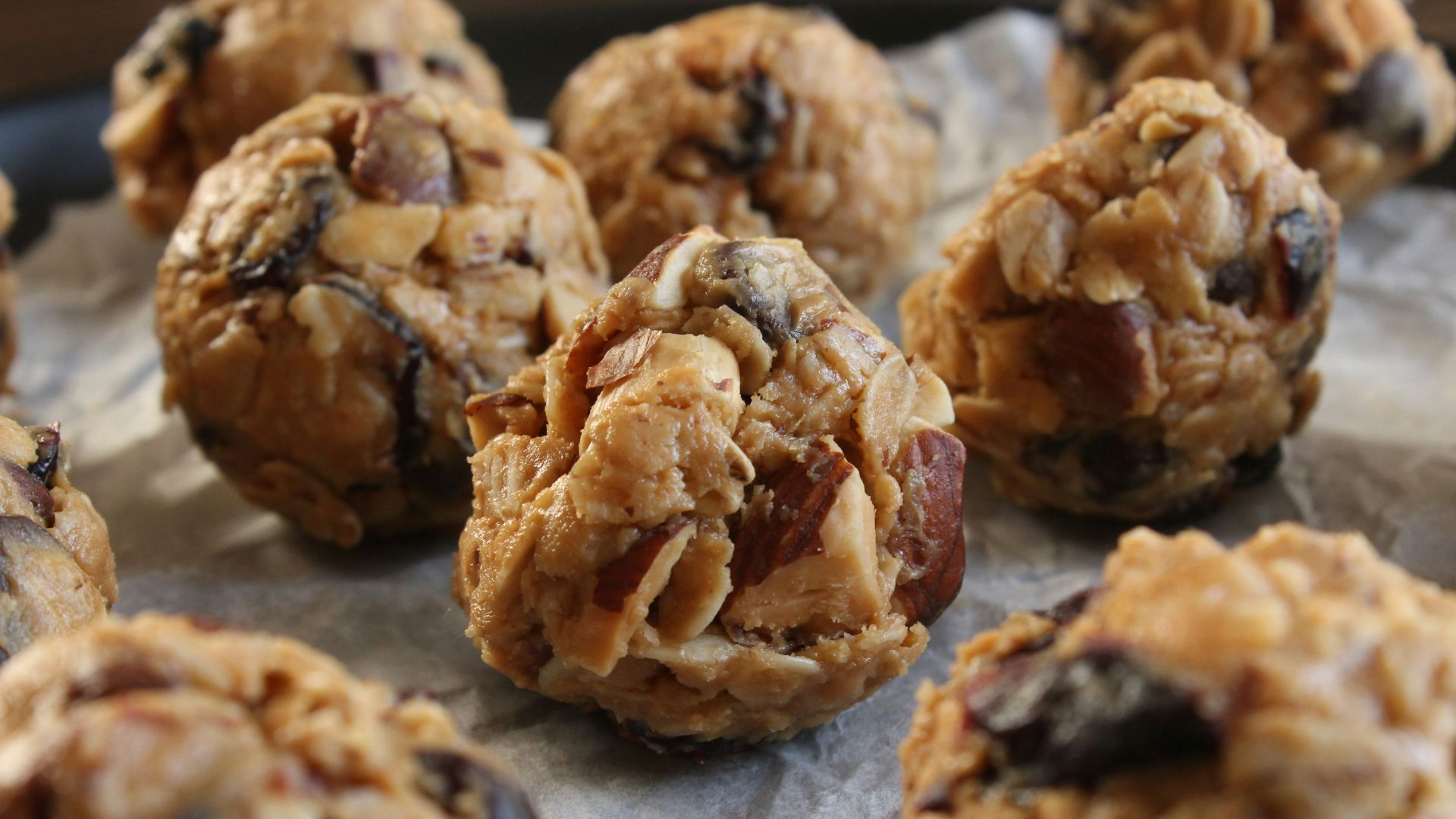 a close up of a bunch of food on a tray