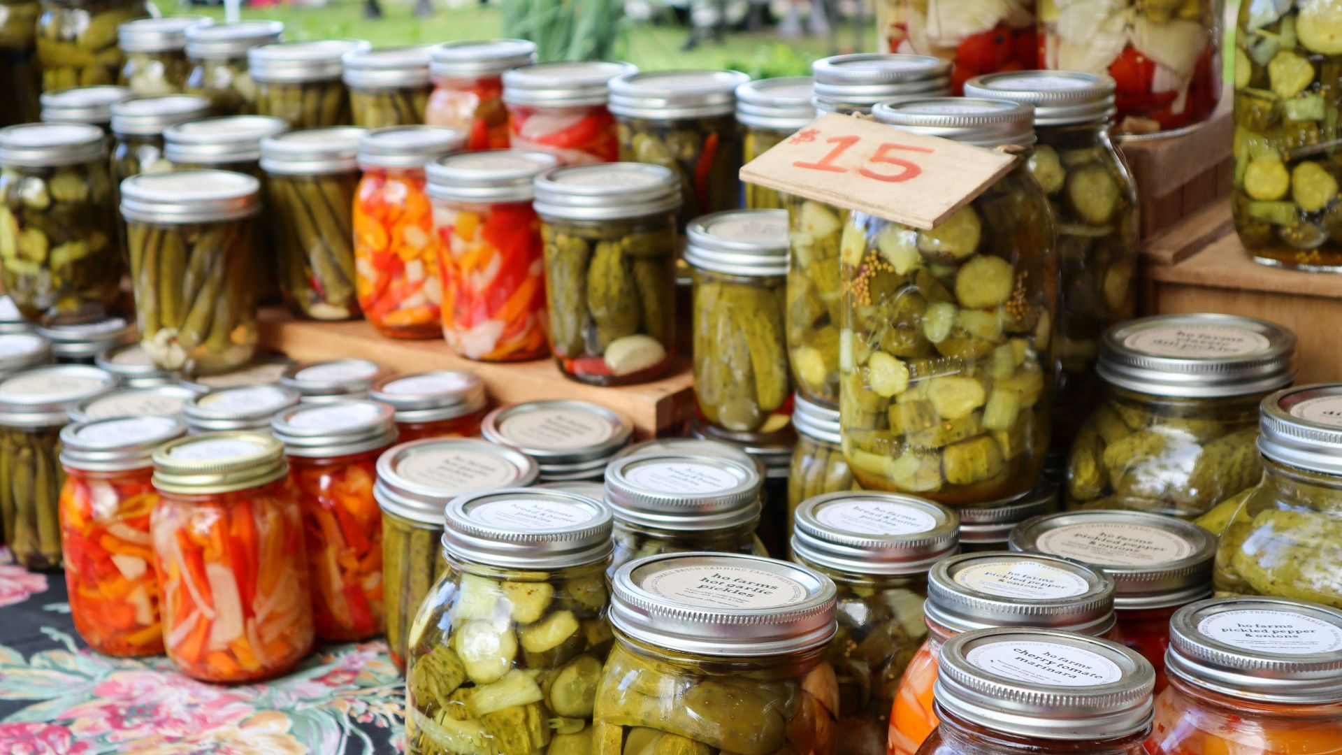 clear glass jars with candies