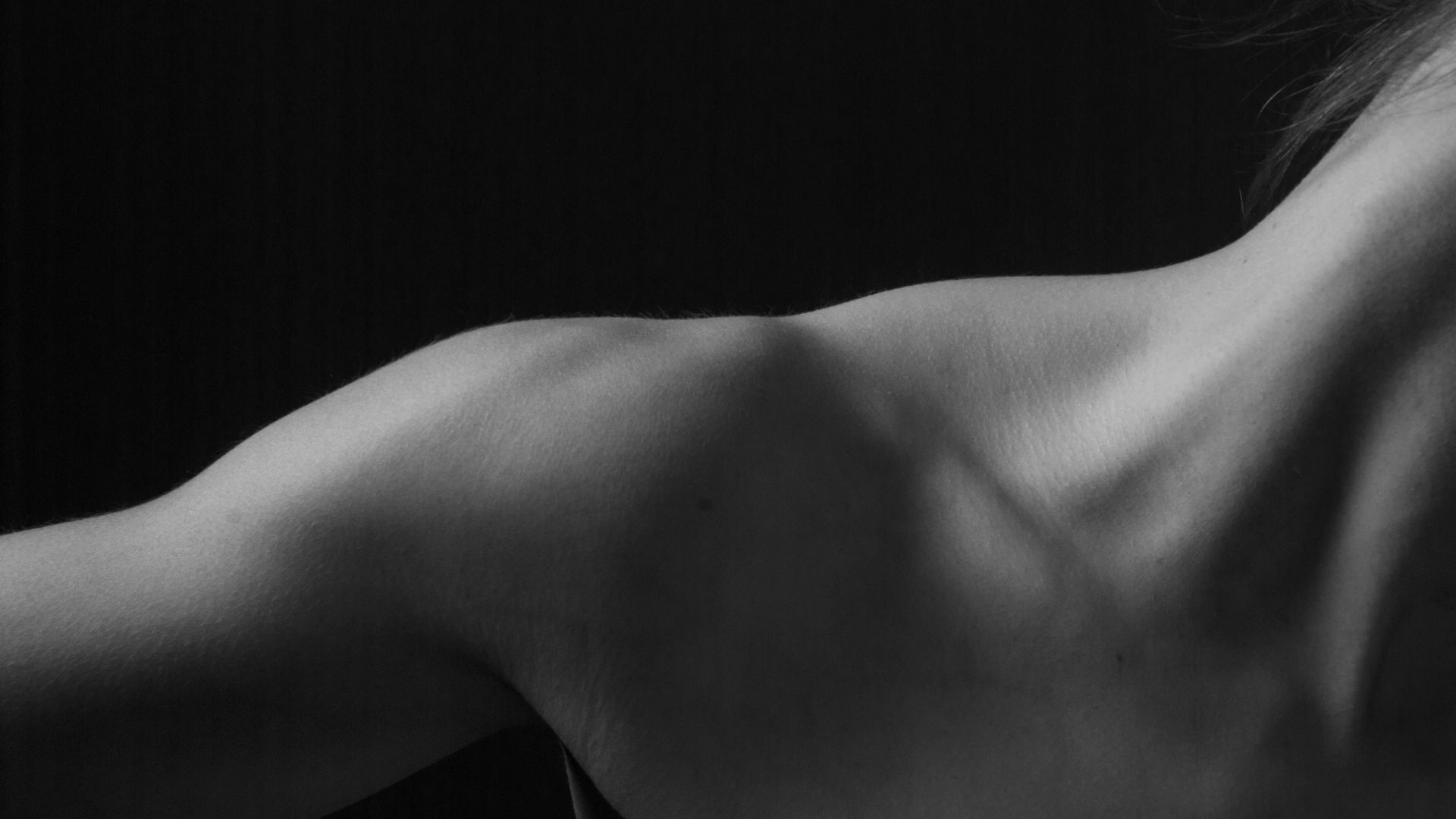 grayscale photo of naked woman