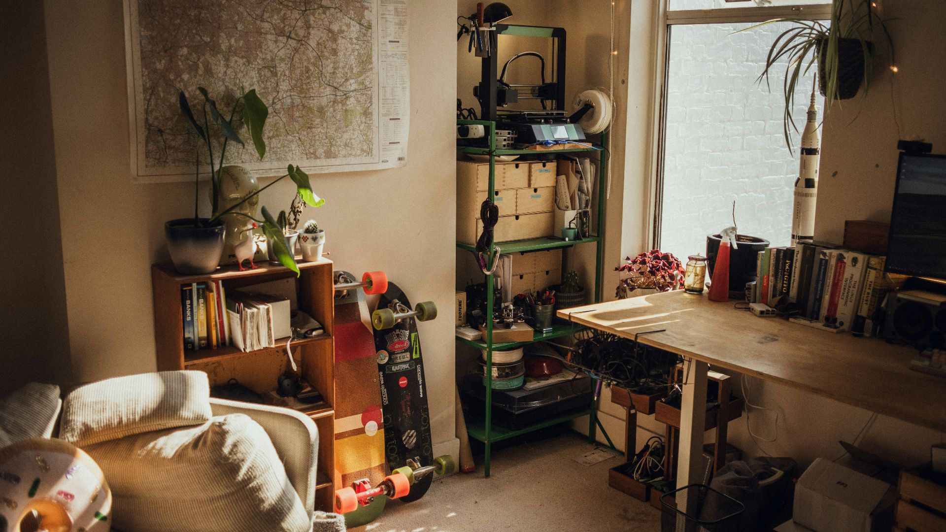 green potted plant on brown wooden table