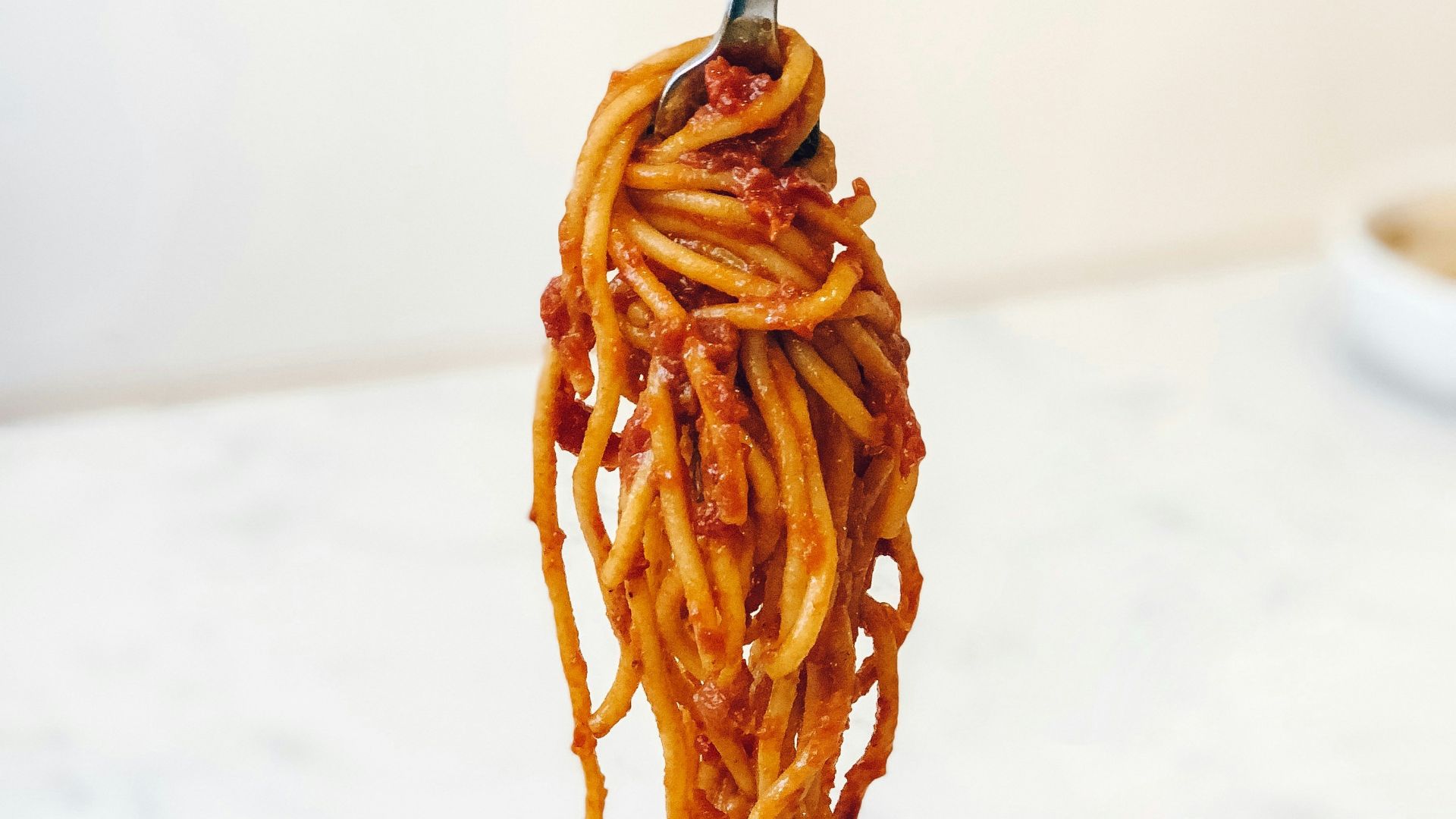 pasta in white ceramic bowl