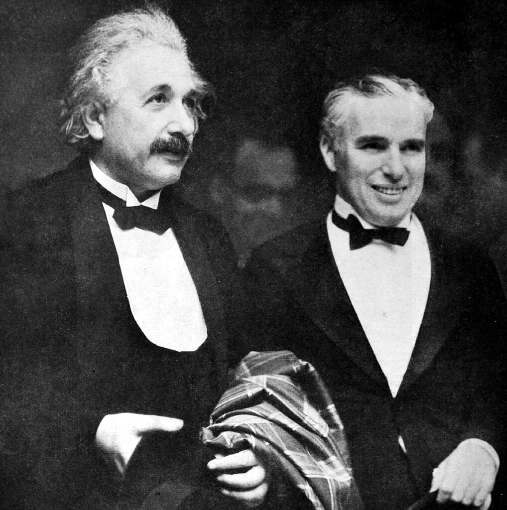 Albert Einstein And Charlie Chaplin City Lights Premiere 1931