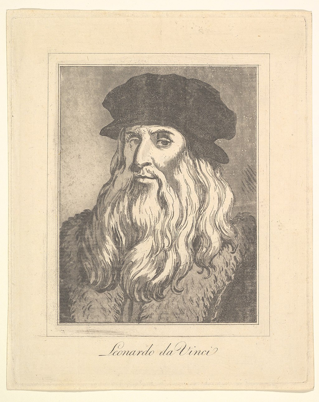 1024Px-Portrait Of Leonardo Da Vinci (From Characaturas By Leonardo Da Vinci, From Drawings By Wincelslaus Hollar, Out Of The Portland Museum) Met Dp824104
