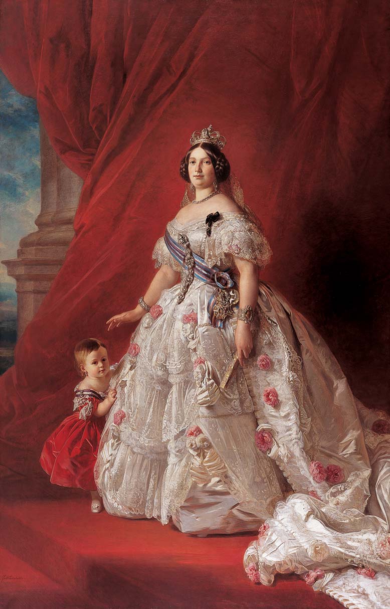Queen Isabella Ii Of Spain By Franz Xaver Winterhalter, 1852