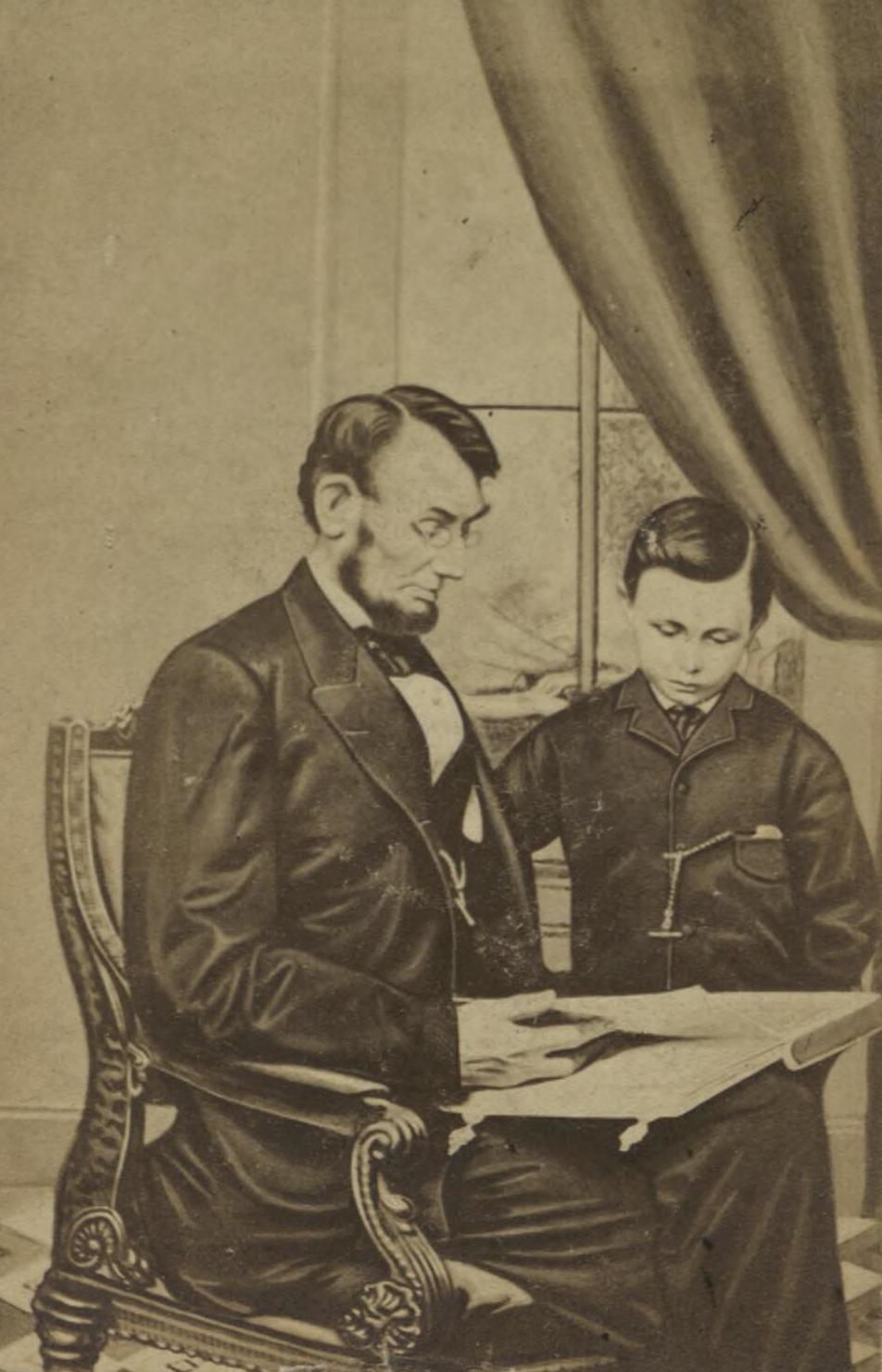File:Portrait of Abraham Lincoln and his son, 'Tad' (4670386).jpg