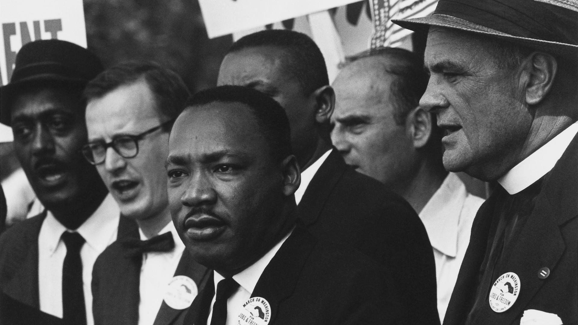 File:Civil Rights March on Washington, D.C. (Dr. Martin Luther King, Jr. and Mathew Ahmann in a crowd.) - NARA - 542015 - Restoration.jpg